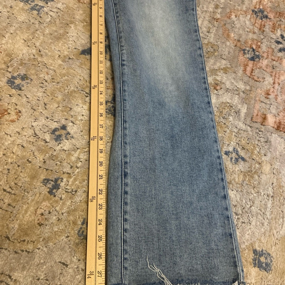 Hidden Los Angeles Jeans Womens 26 Raw Hem Stretch High Rise Light Wash Wide leg - Picture 7 of 13